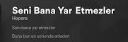 Hopera&nbsp;Seni Bana Yar Etmezler